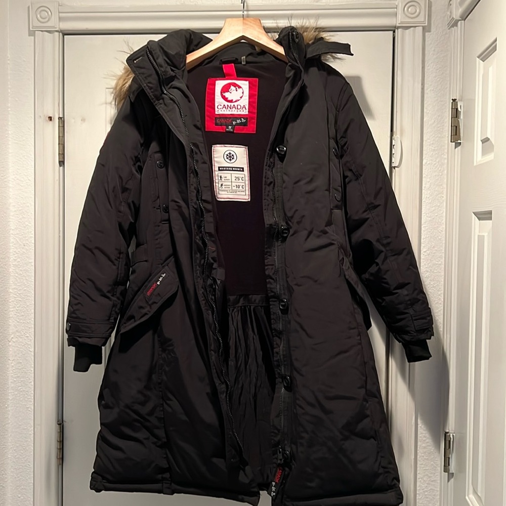 Canada Weather Gear Black Parka Coat Jacket Size 1X